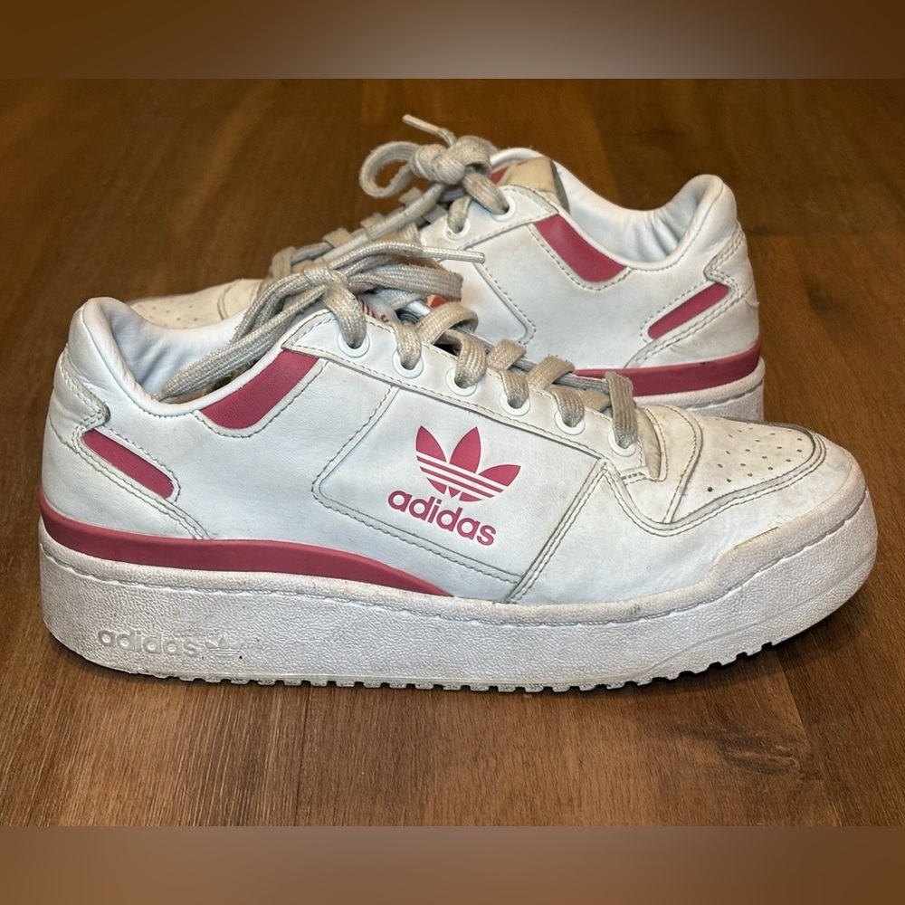 Adidas Forum Bold White and Pink Sneakers